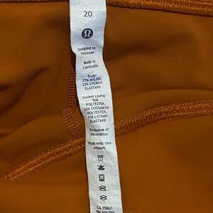 Lululemon Women's Activewear Bottoms in Deep Orange